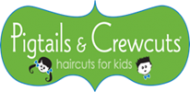 Pigtails and Crewcuts haircuts for kids logo