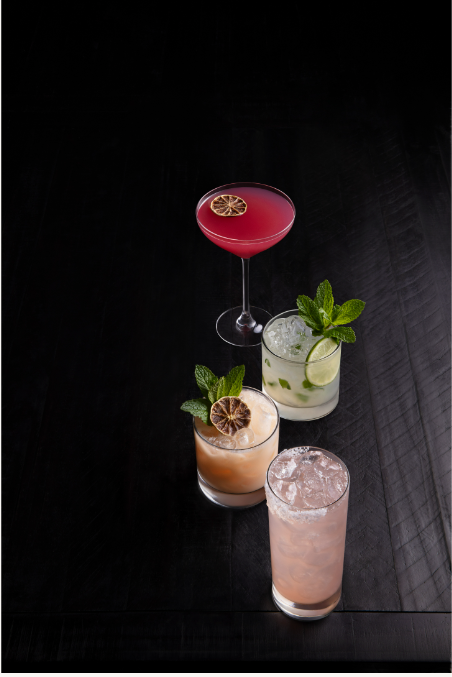 Various iced drinks